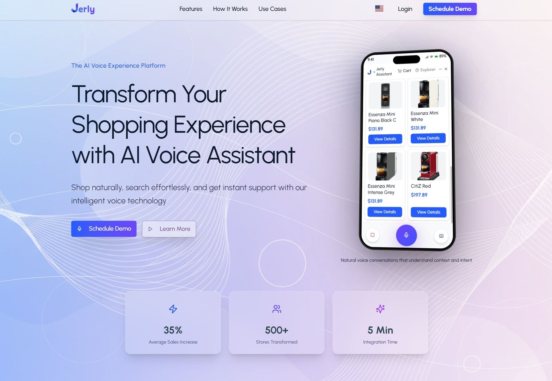 Jerly AI voice assistant demo