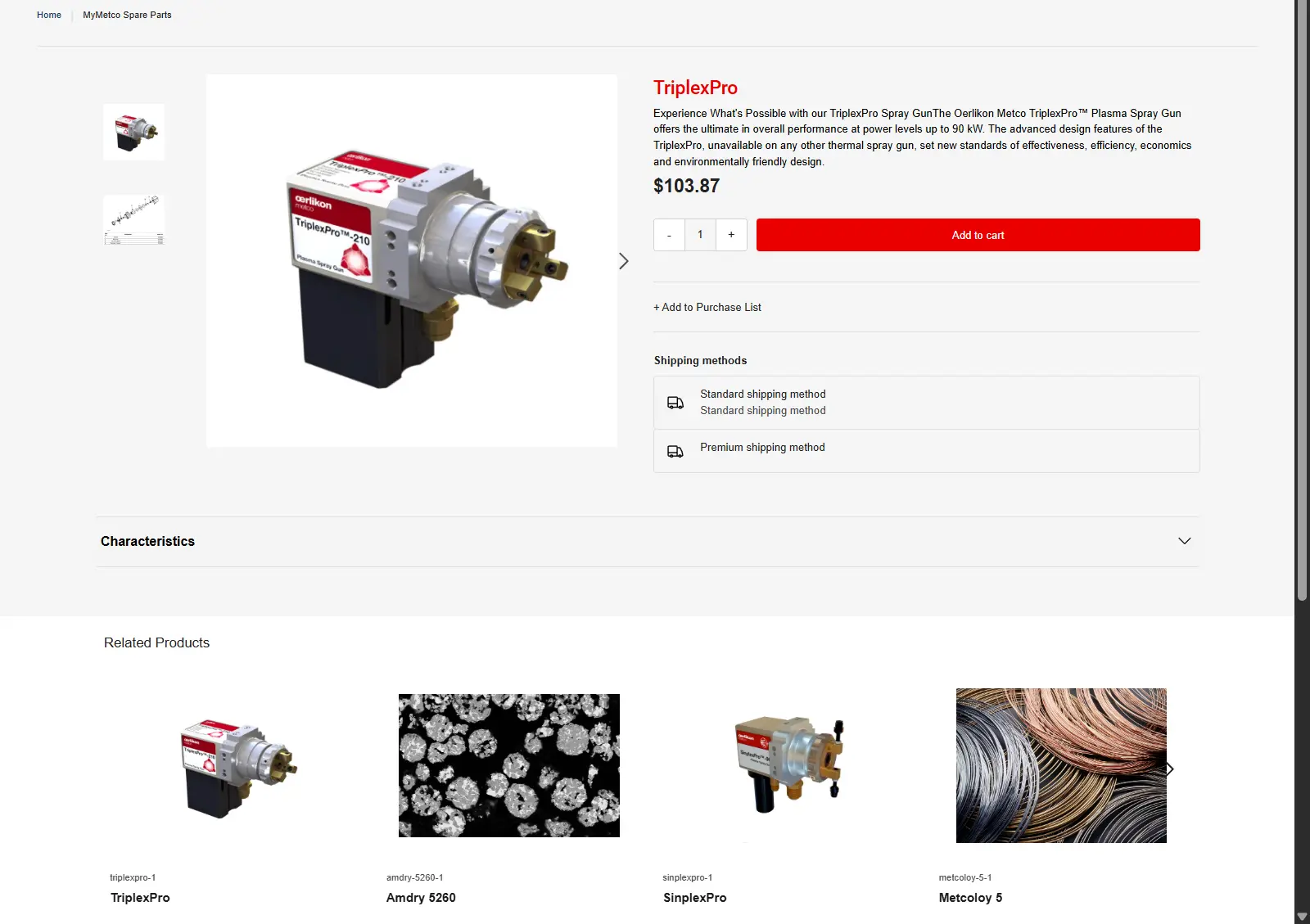 commercetools product page demo